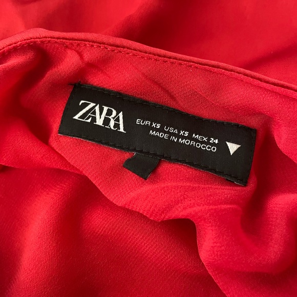 NWOT ZARA satin halter dress - Picture 5 of 7